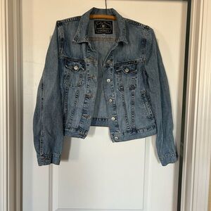 Lucky Brand Cropped Denim Jacket, SZ L